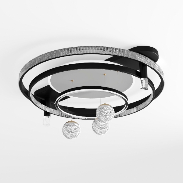 13 inch Black Flush Mount Ceiling Light Fixtures