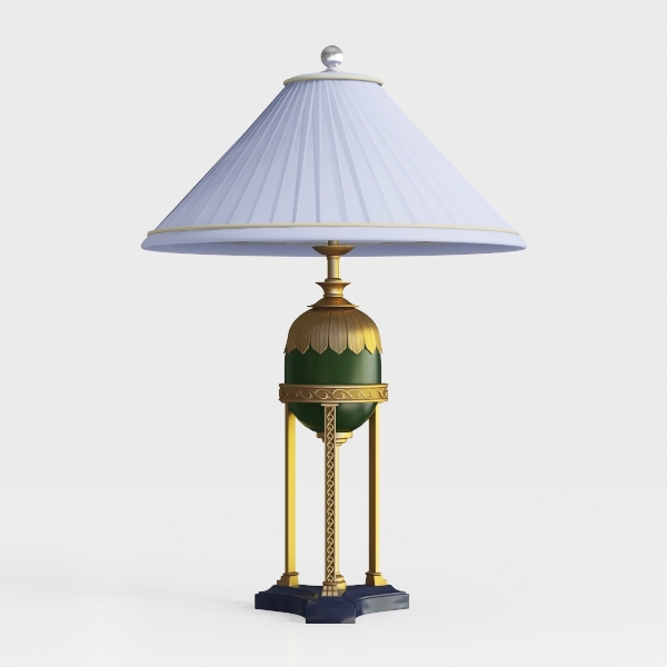 Tiffany Table Lamp Geometry Mission Style Stained