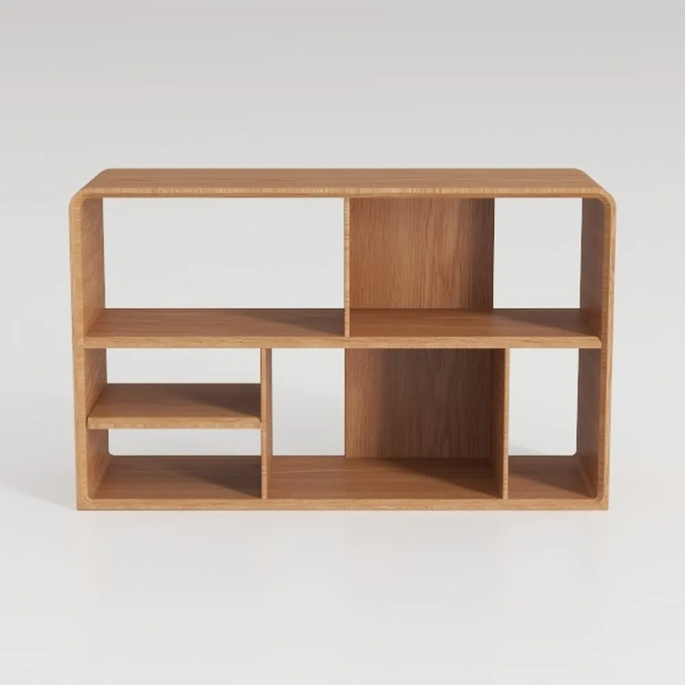 Montessori Shelf with Storage Boxes, Wooden Toy