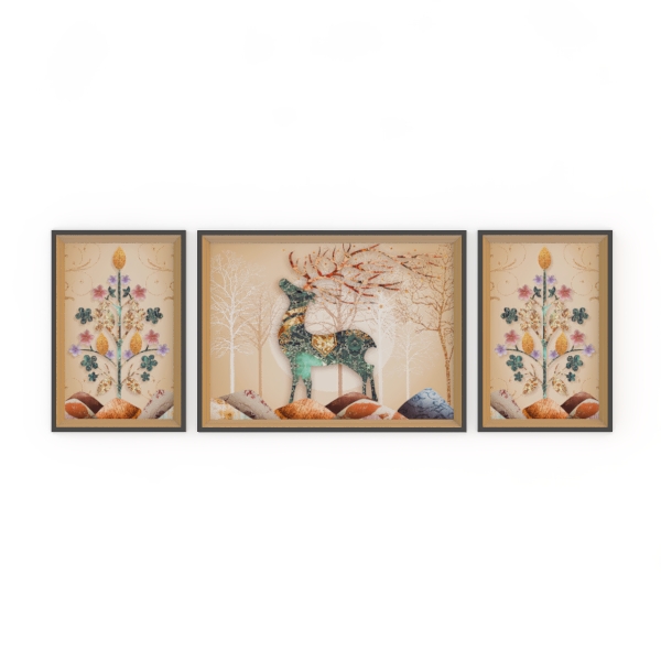 DZRWUBHS Canvas Wall Art For Living Room Boho Wall