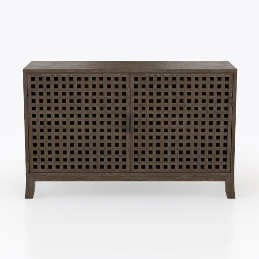 Buffet Cabinet with Storage, Distressed Storage