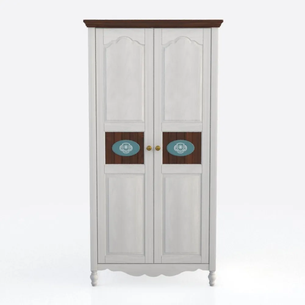 72&quot; Tall Bookcase, White and Brown Design Large