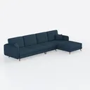 103.5" Oversized Sectional Couch, L Shaped Couch Right 45 Degree View