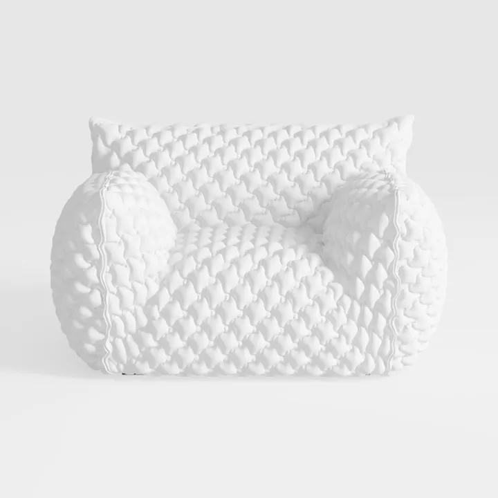 43" Cloud Sofa, Single-Seat Sofa with Ottoman