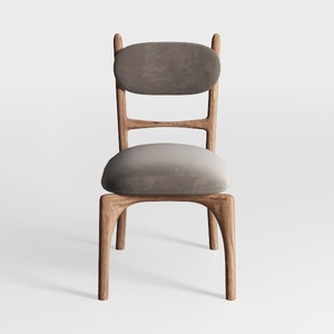 Wood Dining Chairs Set of 2, Mid Century Modern