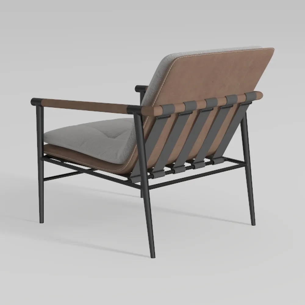 2pcs Patio Folding Chairs with Gray, Stackable