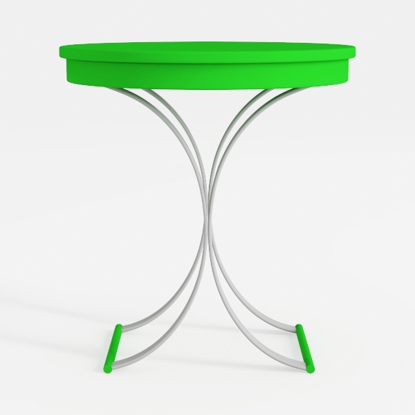 Subtropical Leaf Small Patio Table,Outdoor Side
