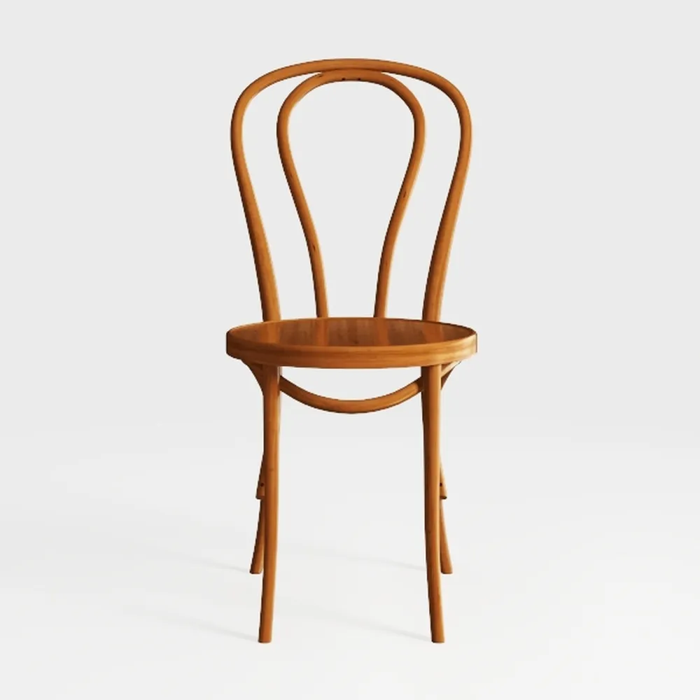 Iron Metal Dining Chairs Stackable Indoor-Outdoor