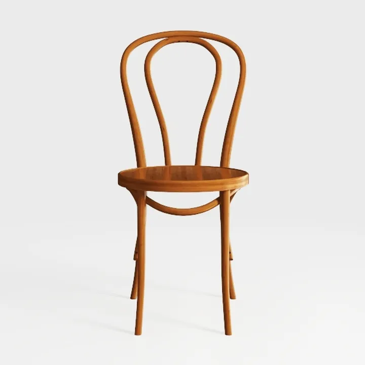 Iron Metal Dining Chairs Stackable Indoor-Outdoor