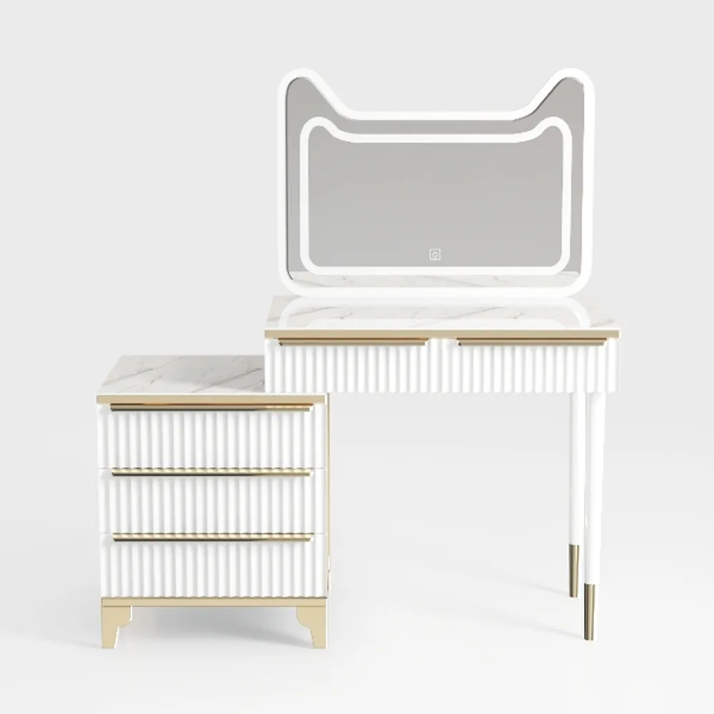 Khaki 2-Piece Velvet Round Ottoman with Storage Up