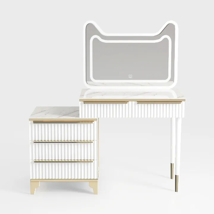 Khaki 2-Piece Velvet Round Ottoman with Storage Up