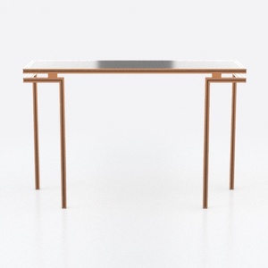 Martha Stewart Eli Home Office Desk with Glass Top