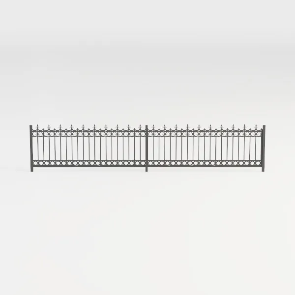 wrought iron fence-Cozy Garden Fences & Gates Front View