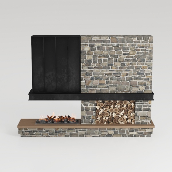 fireplace cabinet-Stone Story