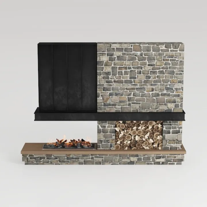 fireplace cabinet-Stone Story