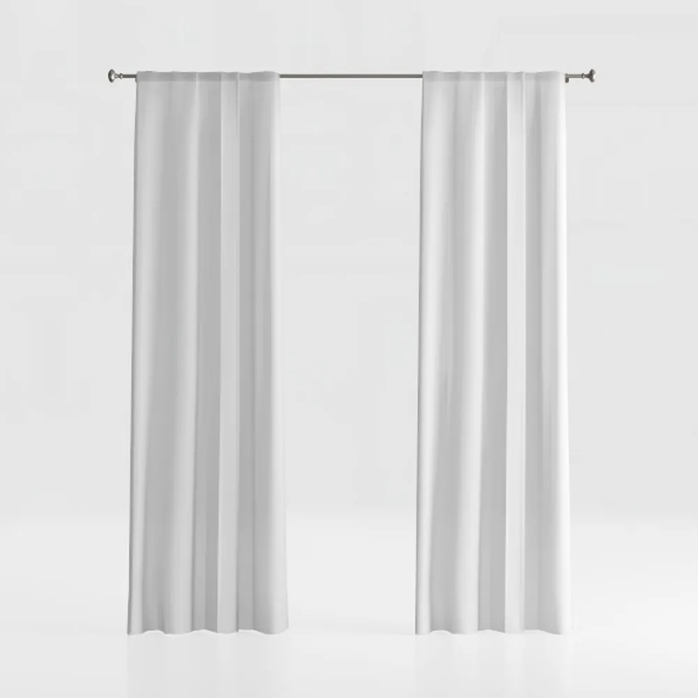 SPXTEX Cream White Velvet Curtains 96 inches Long 