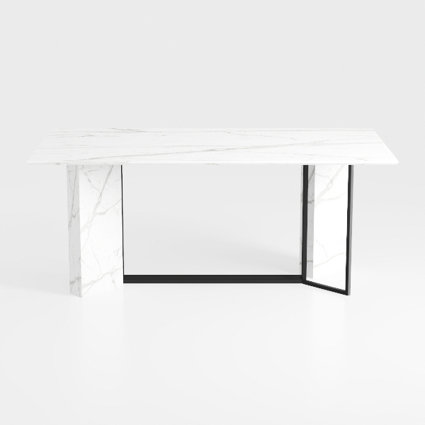 Extendable Dining Table Set for 6-8 People, 63 to