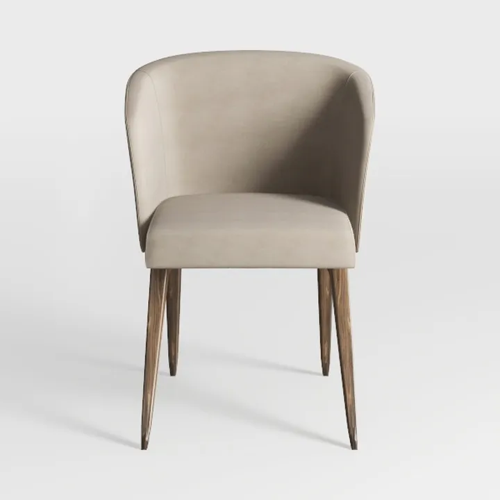 Modern Living Dining Room Chairs, Small Velvet