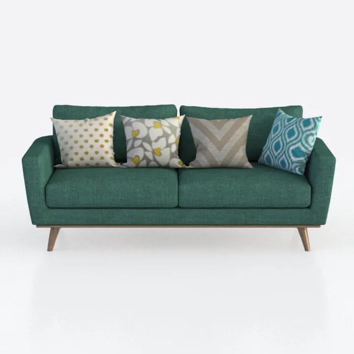 Turquoise Upholstered Sofa for Comfort and Style