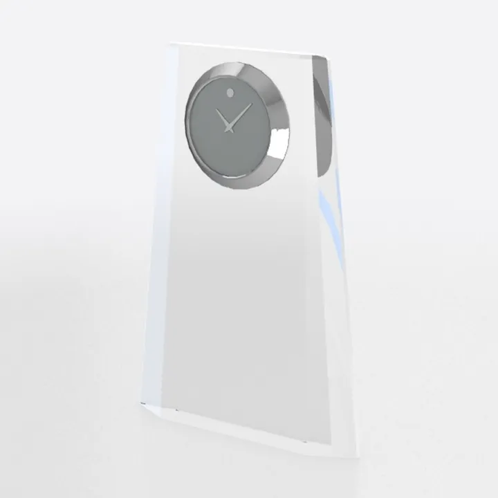 Minimalist Modern Acrylic Table Clock 3D Model