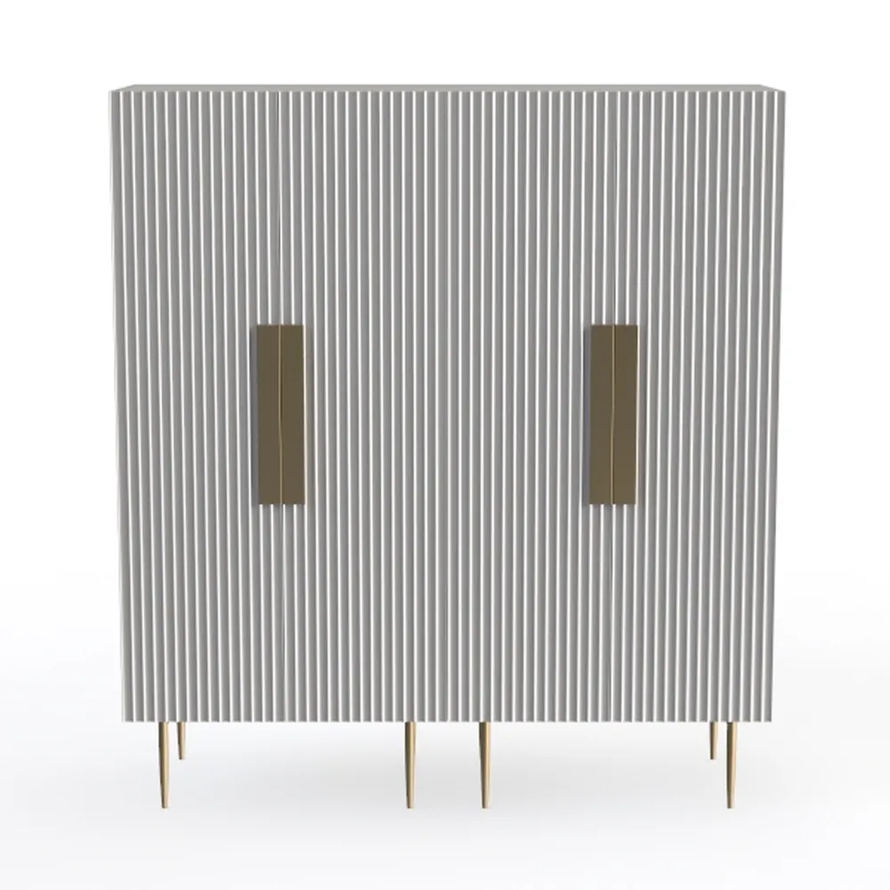 4 Doors Sideboard Buffet Cabinet with Adjustable