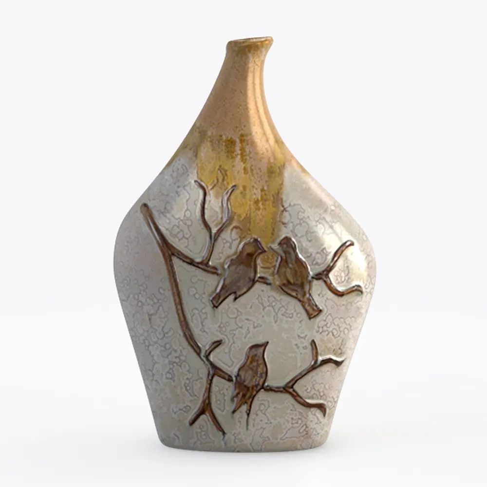 Enra Pitcher vase with Handle,12.2 in Ceramic