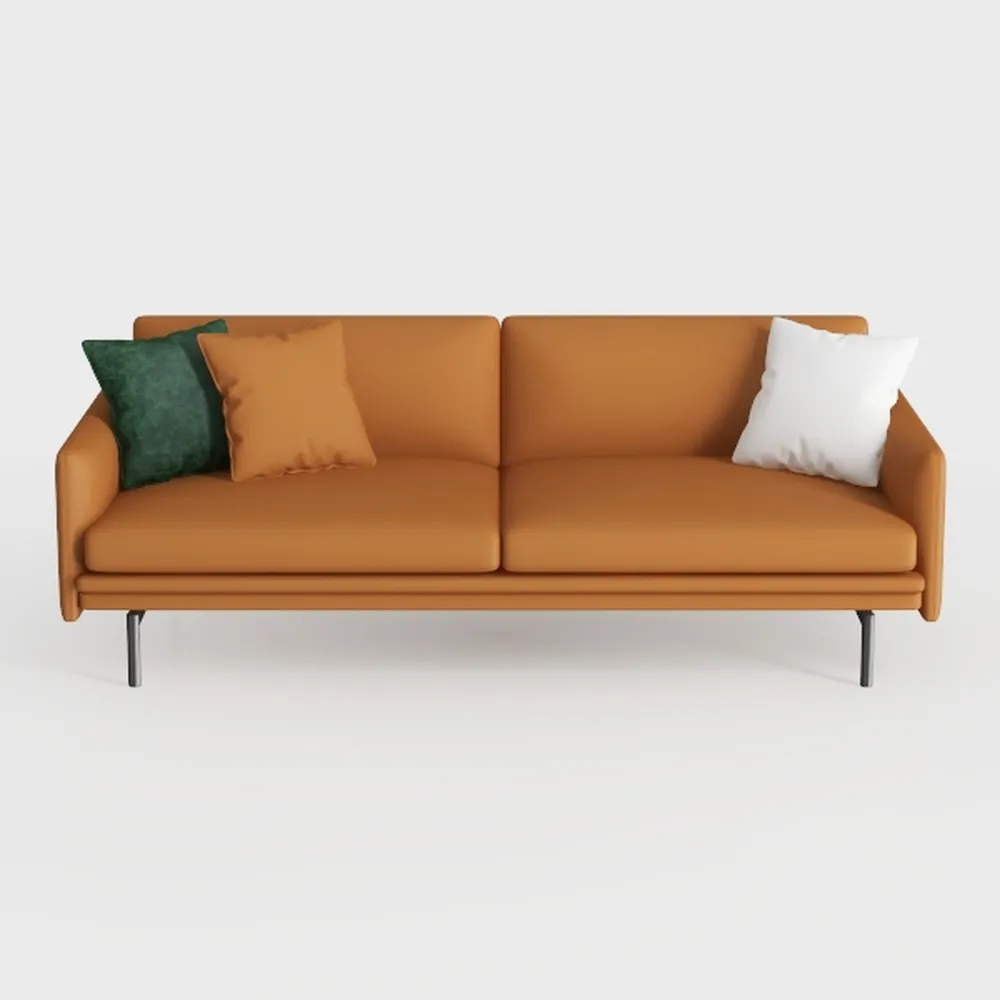 DIFY 65" W Linen loveseat Sofa, Easy to Assemble, 
