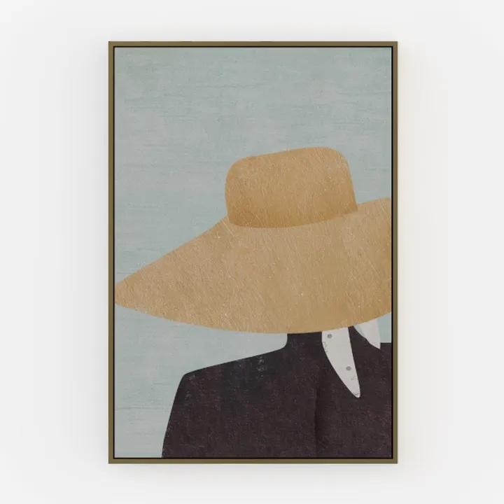 Minimalist Vintage Fashion Wall Art Print 3D Model