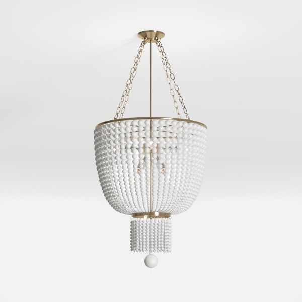 Antique Crystal Globe Chandelier, 11.8&quot; Vintage