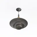 Modern Black Brass Metal Pendant Lamp 3D Model Right 45 Degree View