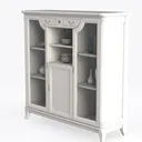 Giantex Sideboard Buffet Server Storage Cabinet Left 45 Degree View