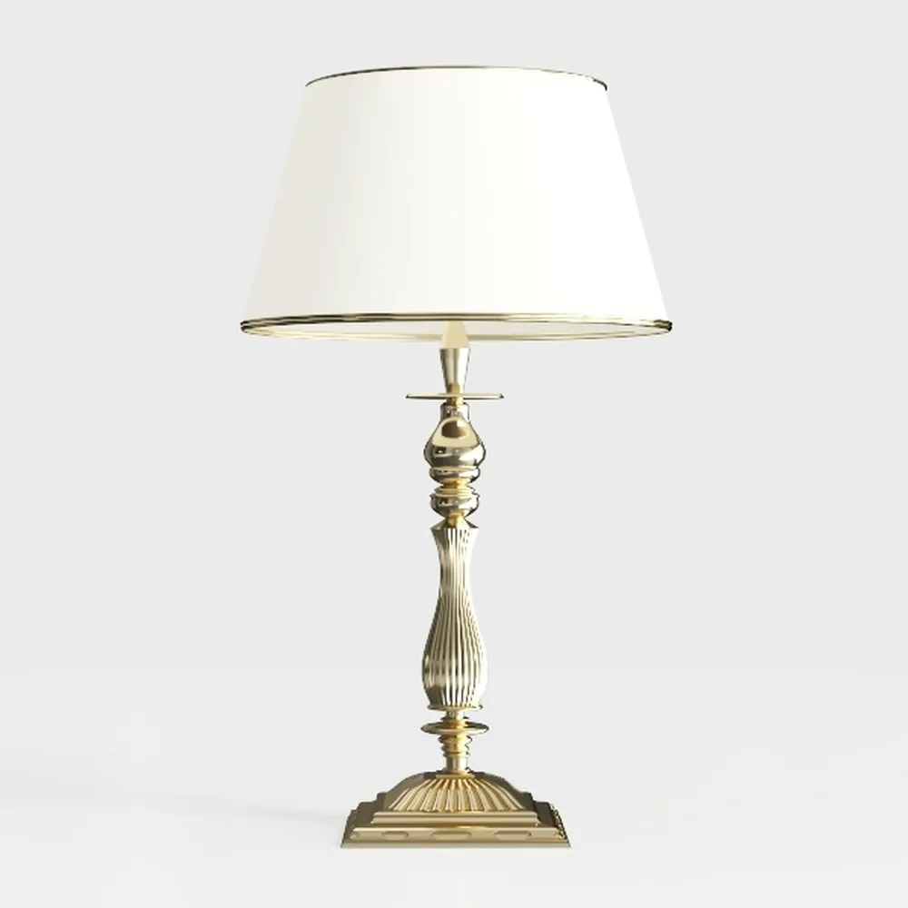 28.75" Modern Table Lamps Set of 2, Gold Bedside 