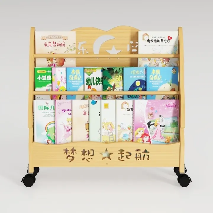CAALMA Scalloped Book Shelf – Montessori Bookshelf