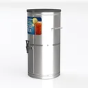 beverage machine-Shopping Mall Left 45 Degree View