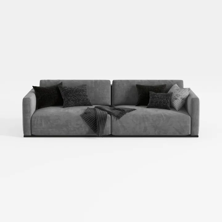 Modern Sectional Cloud Couch - 120'' Soft Modular