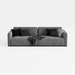Modern Sectional Cloud Couch - 120'' Soft Modular