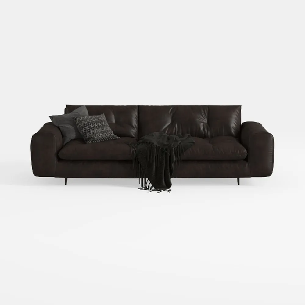 108.3" Sectional Foam Couch,L Shape Sofa with Chai
