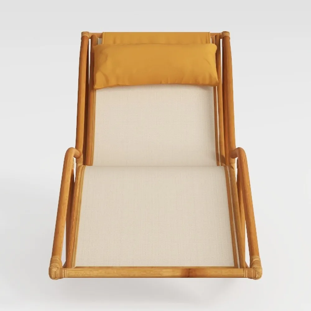 Tangkula Outdoor Acacia Wood Rocking Chair, Wooden