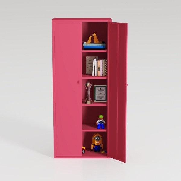 Greenvelly Metal Storage Cabinet, 72&quot; Black