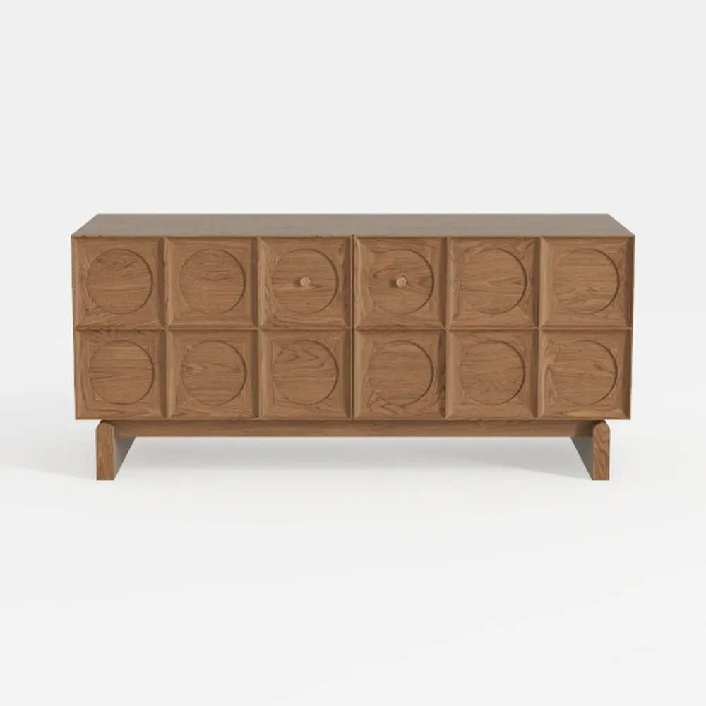 roomfitters 63” Retro Sideboard Buffet Cabinet