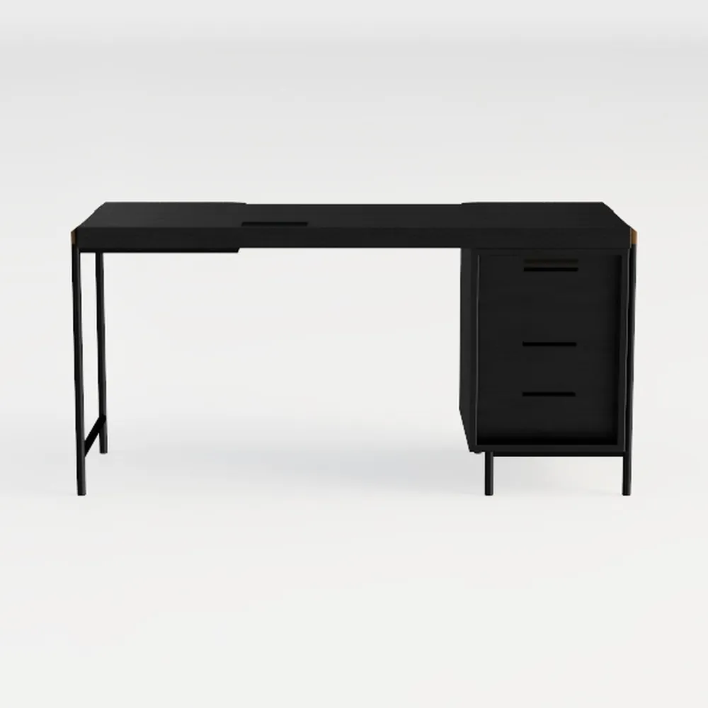 Huuger L Shaped Office Desk with Power Outlets, 47