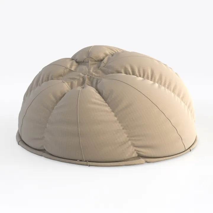 Blalock Snow White and Beige Faux Fur Winter Bean 