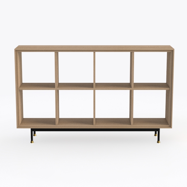 LOKO 6 Cube Bookcase, 3-Tier Floor Open Bookshelf