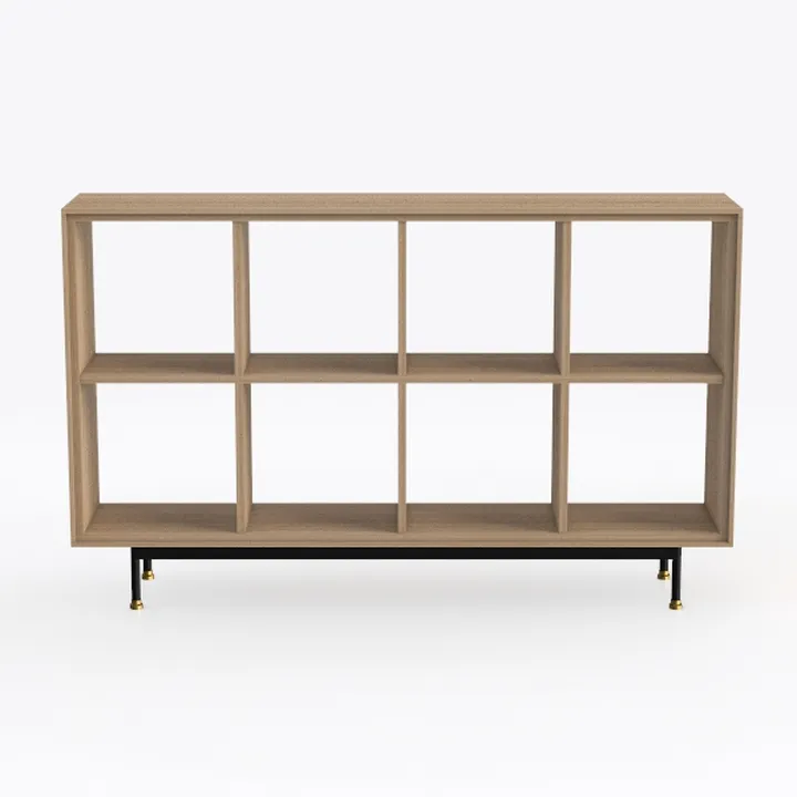 LOKO 6 Cube Bookcase, 3-Tier Floor Open Bookshelf