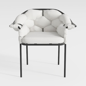 Giantex Velvet Accent Chair with Ottoman, Modern C