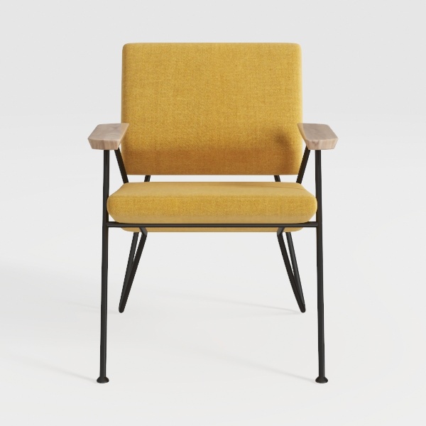 GOFLAME Mid-Century Accent Sofa Chair, Modern Line