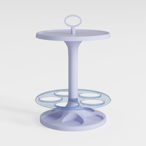 Modern Minimalist Plastic Double Tier Serving Caddy 3D Model