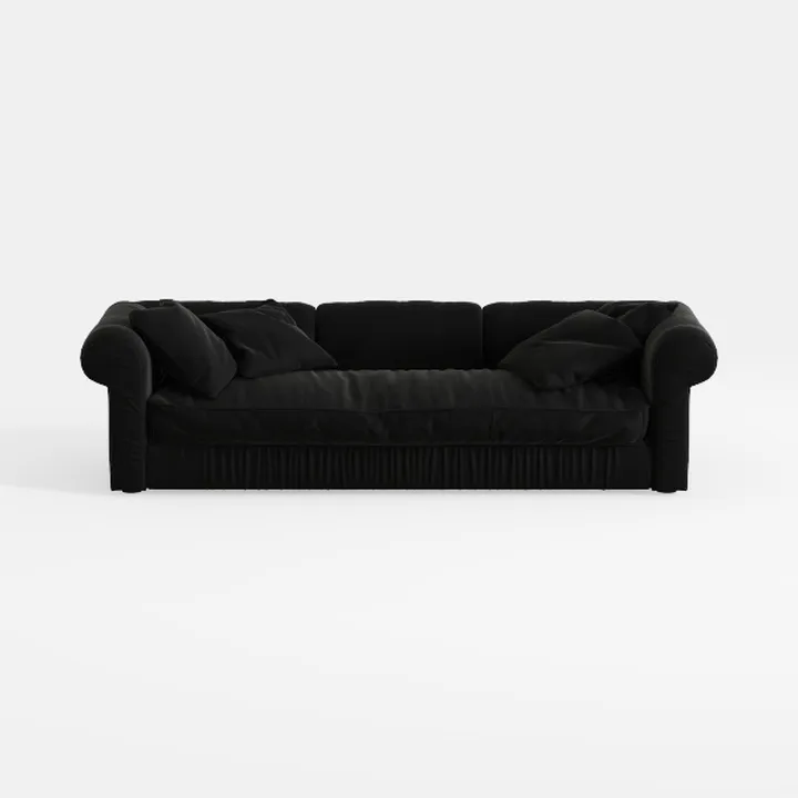 Oversized U Shaped Convertible Pull Out Sectional