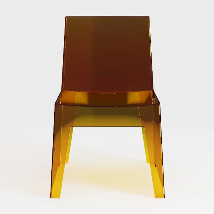 Astor Water Ripple Design Modern Lucite Dining Sid