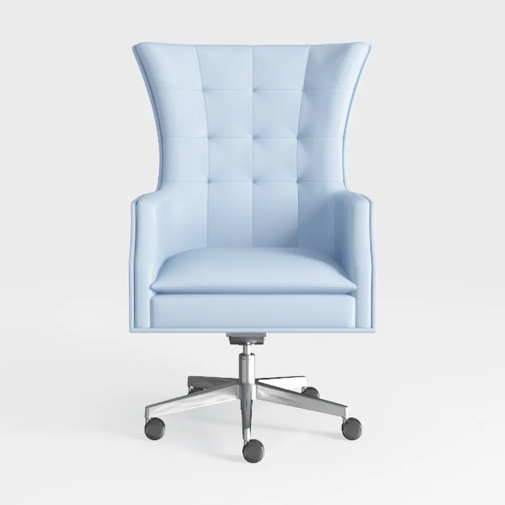 Office Chair Leather Home Desk 360° Rotating Offic